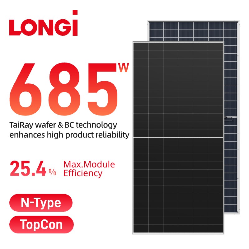 LONGi Himo S10 Bifacial 665-685w LR7-72HJD solarni panel