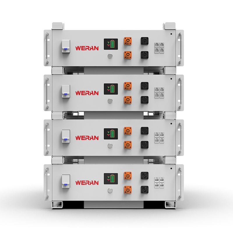 WERAN WRL-48100RW 51,2 V 100 Ah LiFePO4 stalna baterija (5,12 kWh) – 8000 ciklusa, CAN/RS485, kućni ESS koji se može složiti