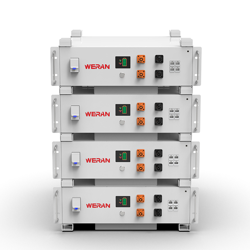 WERAN WRL-48100RW 51,2 V 100 Ah LiFePO4 stalna baterija (5,12 kWh) – 8000 ciklusa, CAN/RS485, kućni ESS koji se može složiti