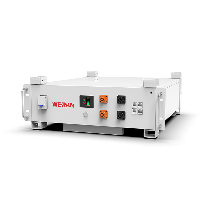 WERAN WRL-48100RW 51,2 V 100 Ah LiFePO4 stalna baterija (5,12 kWh) – 8000 ciklusa, CAN/RS485, kućni ESS koji se može složiti