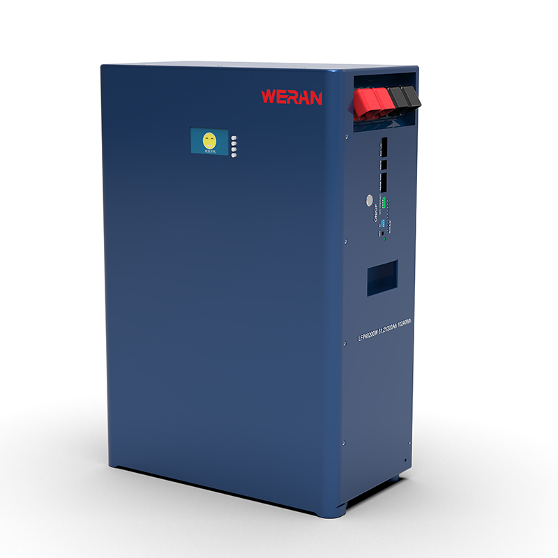 WERAN WRL-48100WB 51,2 V 100 Ah zidna LiFePO4 baterija (5,12 kWh) – IP65, 6000 ciklusa, vanjsko kućno solarno skladište