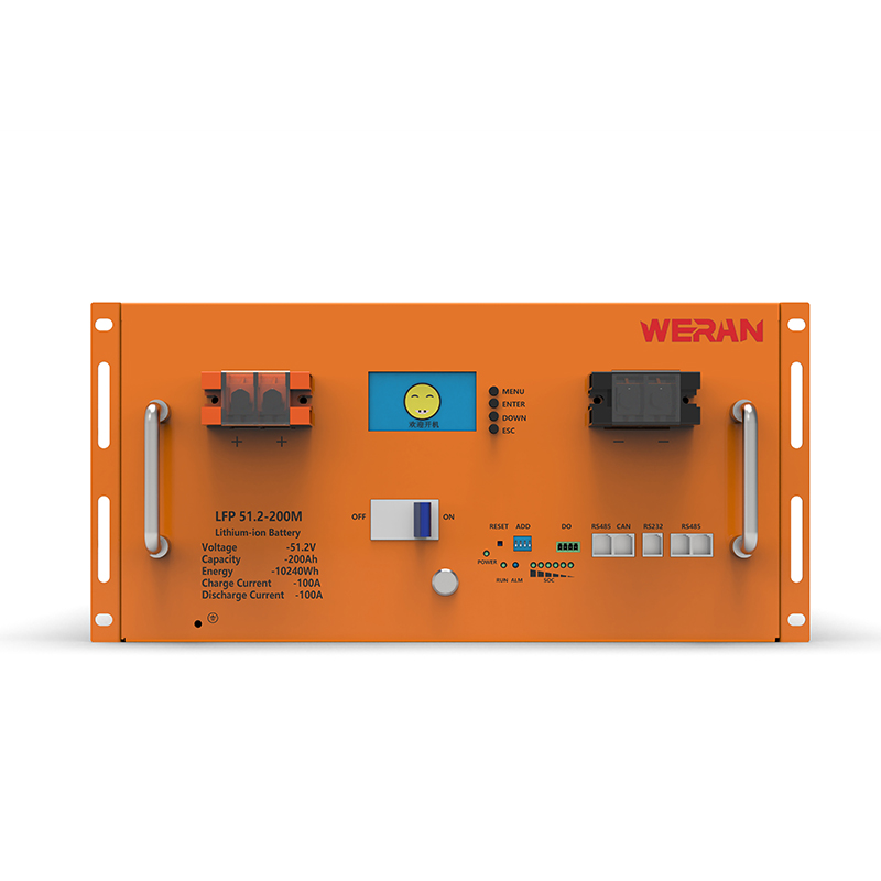 WERAN WRL-48200RO 51,2 V 200 Ah LiFePO4 stalna baterija (10,24 kWh) – 8000 ciklusa, velika struja, modularna solarna pohrana