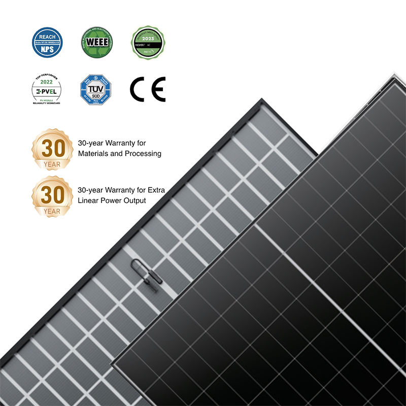 WERAN EcoLife 480-490W dvostruki stakleni BC solarni panel LR7-54HJD vrhunskog stambenog PV modula