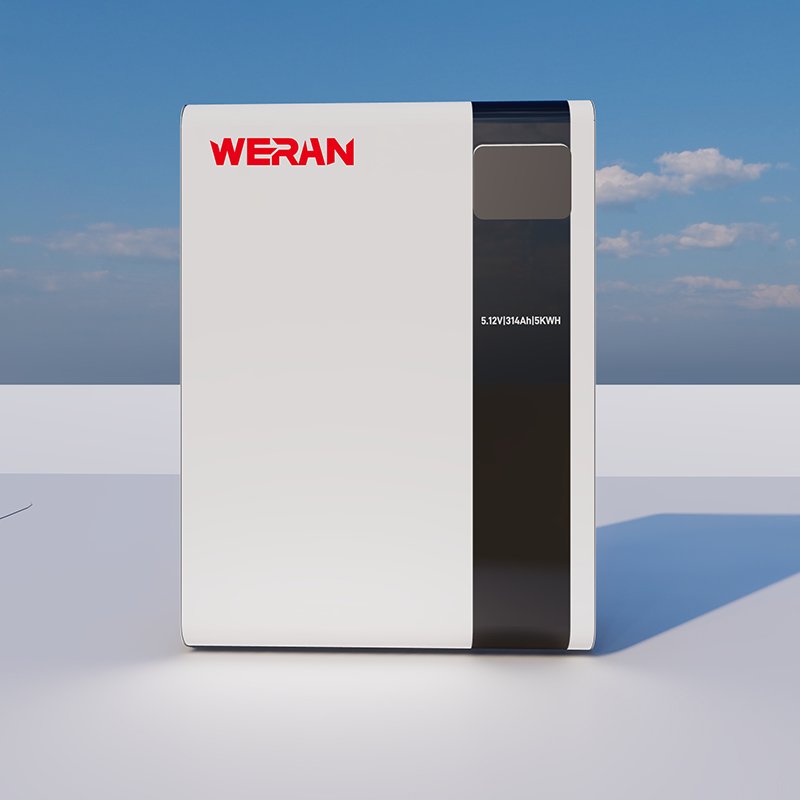 WERAN 51,2 V 100 Ah 5,12 kWh zidna LiFePO4 baterija za stambeno skladištenje solarne energije